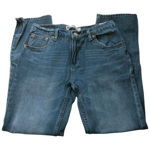 Levis 502 Jeans Womens 16 Denim Blue Regular Taper Leg Medium Wash